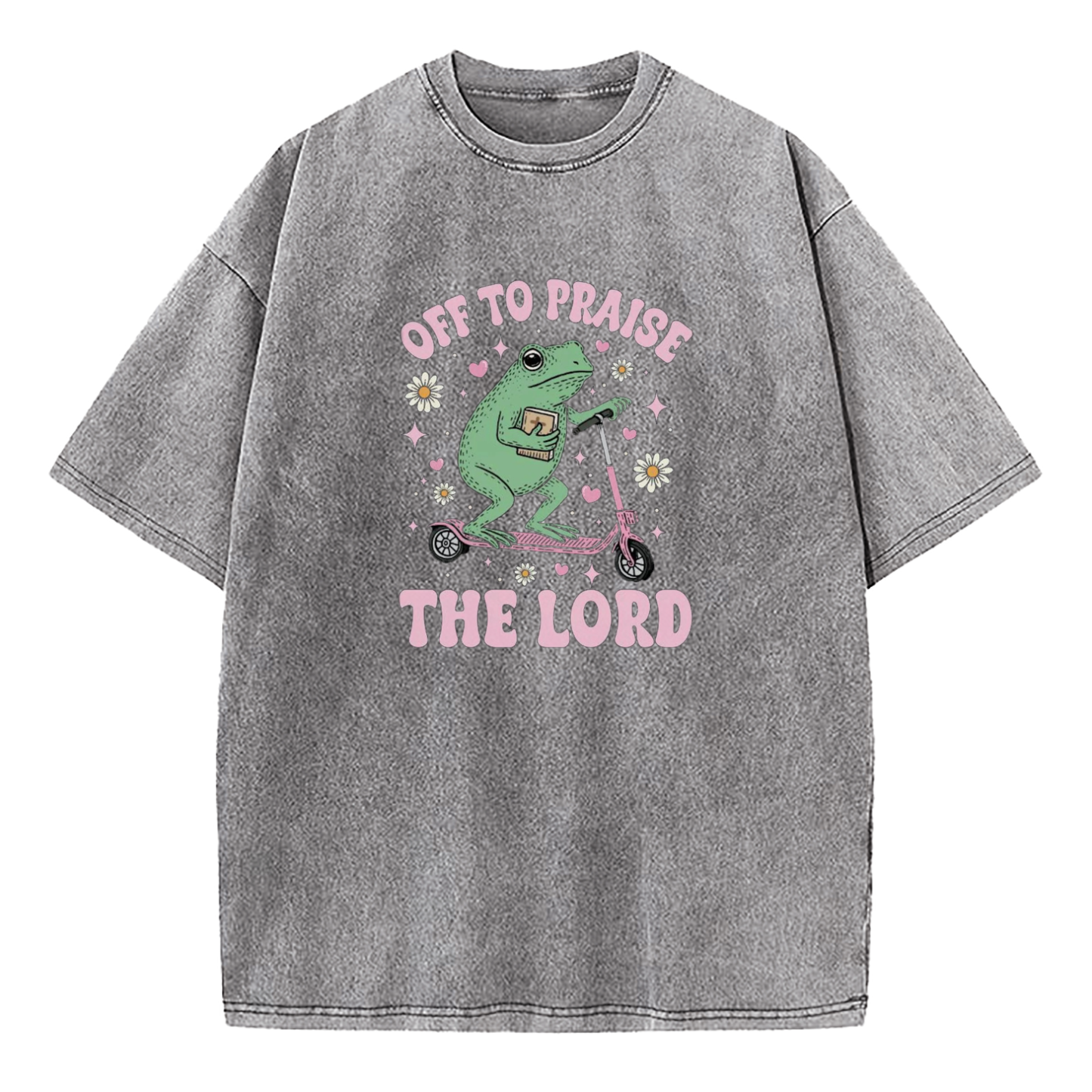 Off To Praise The Lord Washed T-Shirt