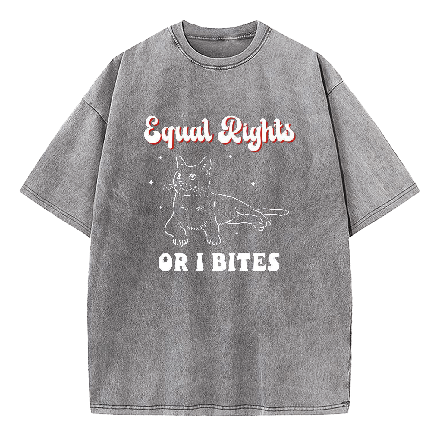 Equal Rights Or I Bites Washed T-Shirt