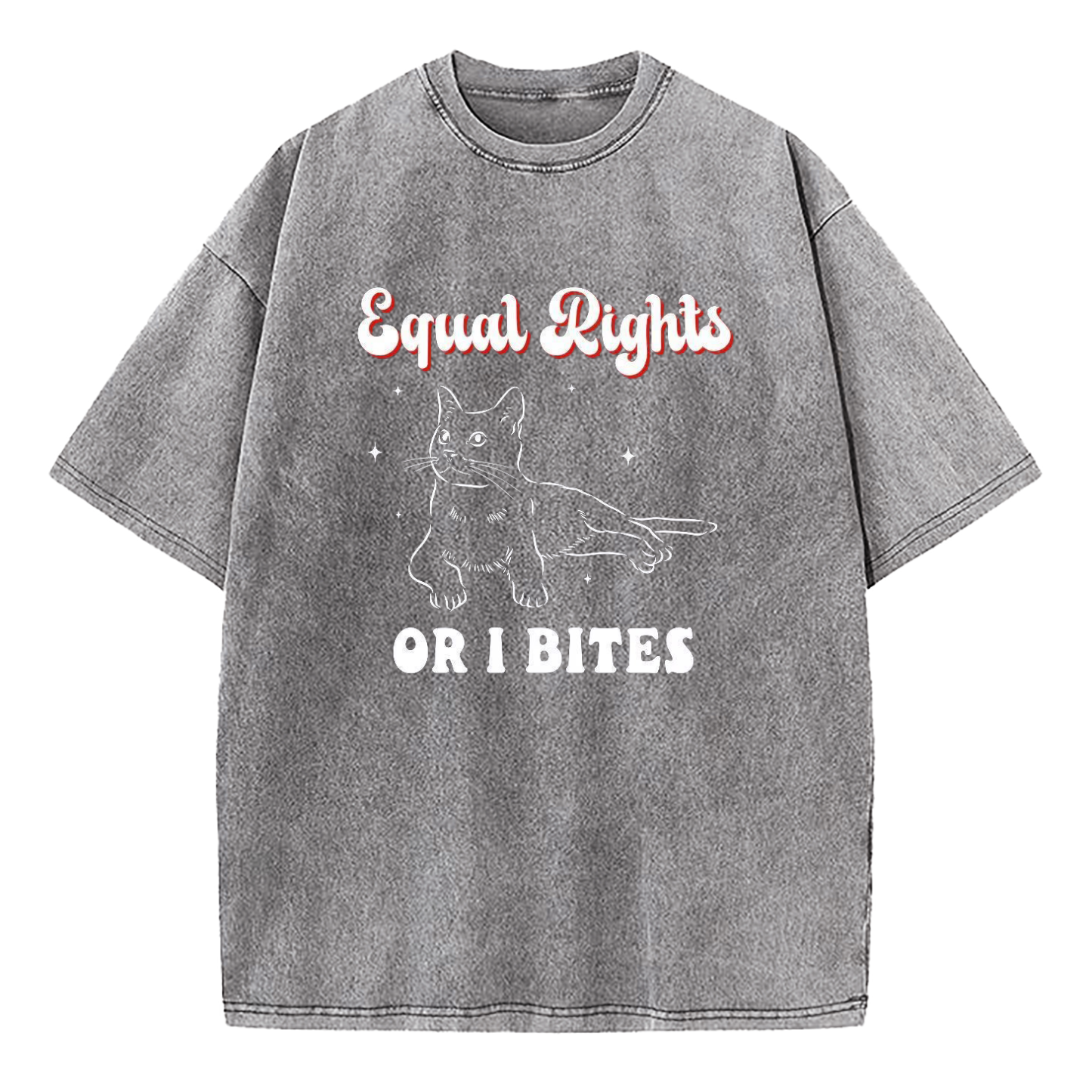 Equal Rights Or I Bites Washed T-Shirt