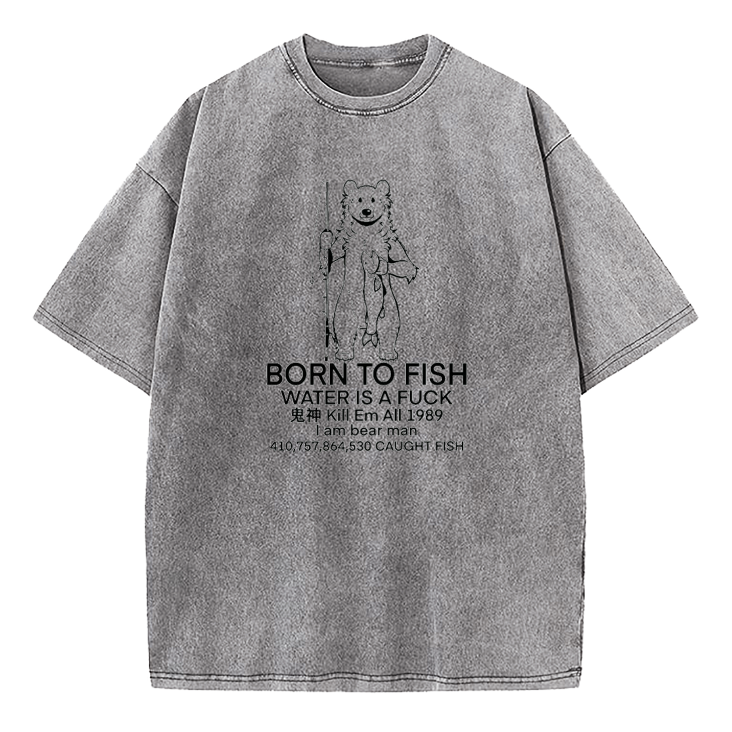 Born To Fish Washed T-Shirt