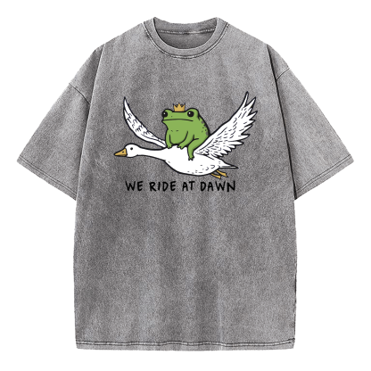 We Ride At Dawn Washed T-Shirt