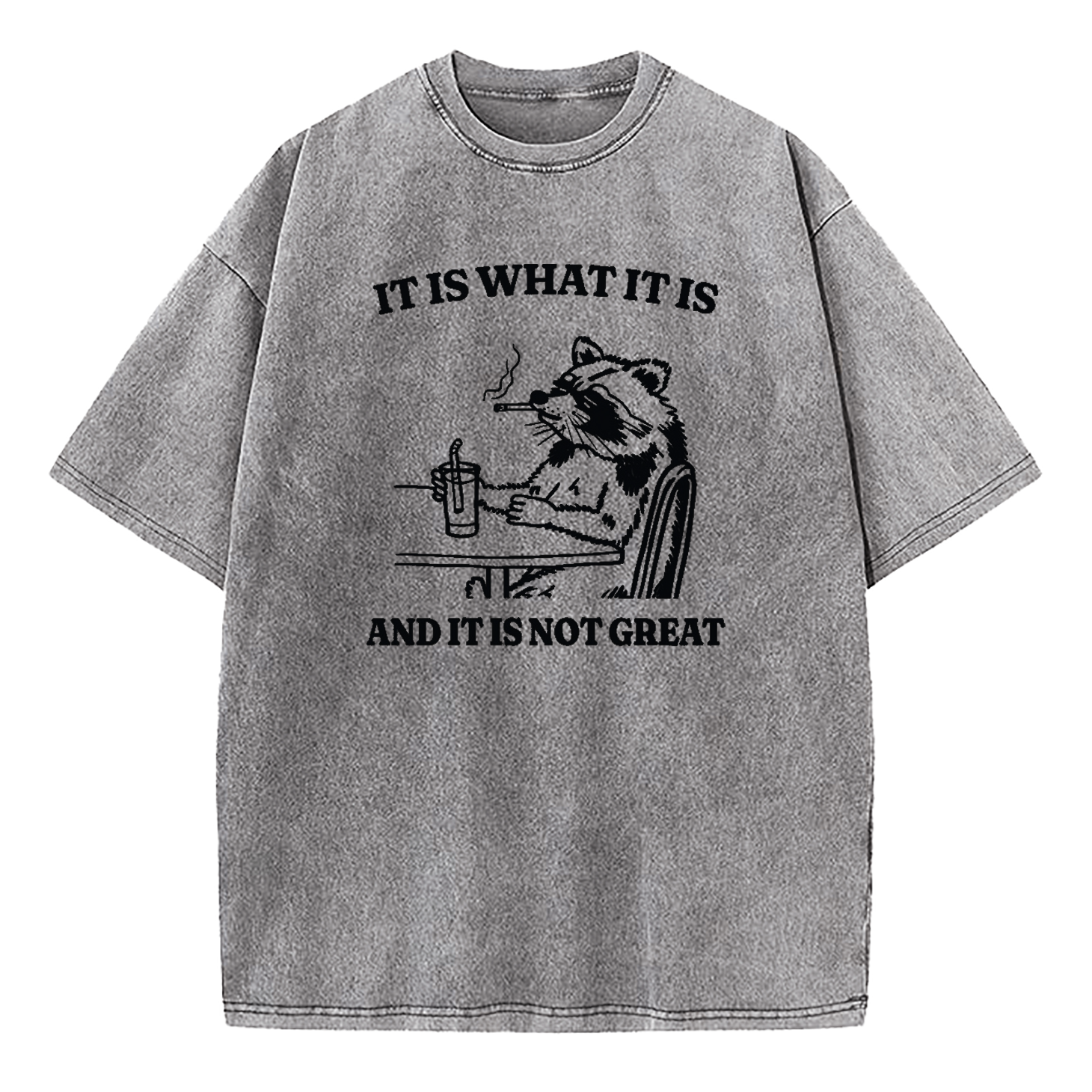 It Is What It Is Funny Washed T-Shirt