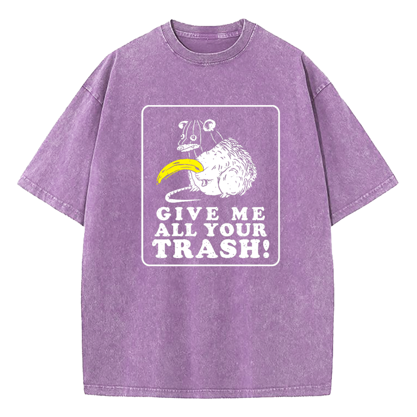 Give Me All Your Trash Opossum Washed T-Shirt