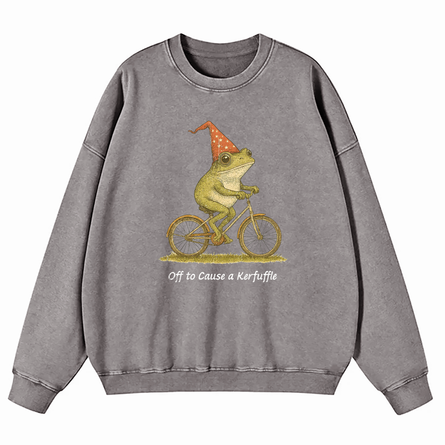 Off To Cause A Kerfuffle Washed Sweatshirt