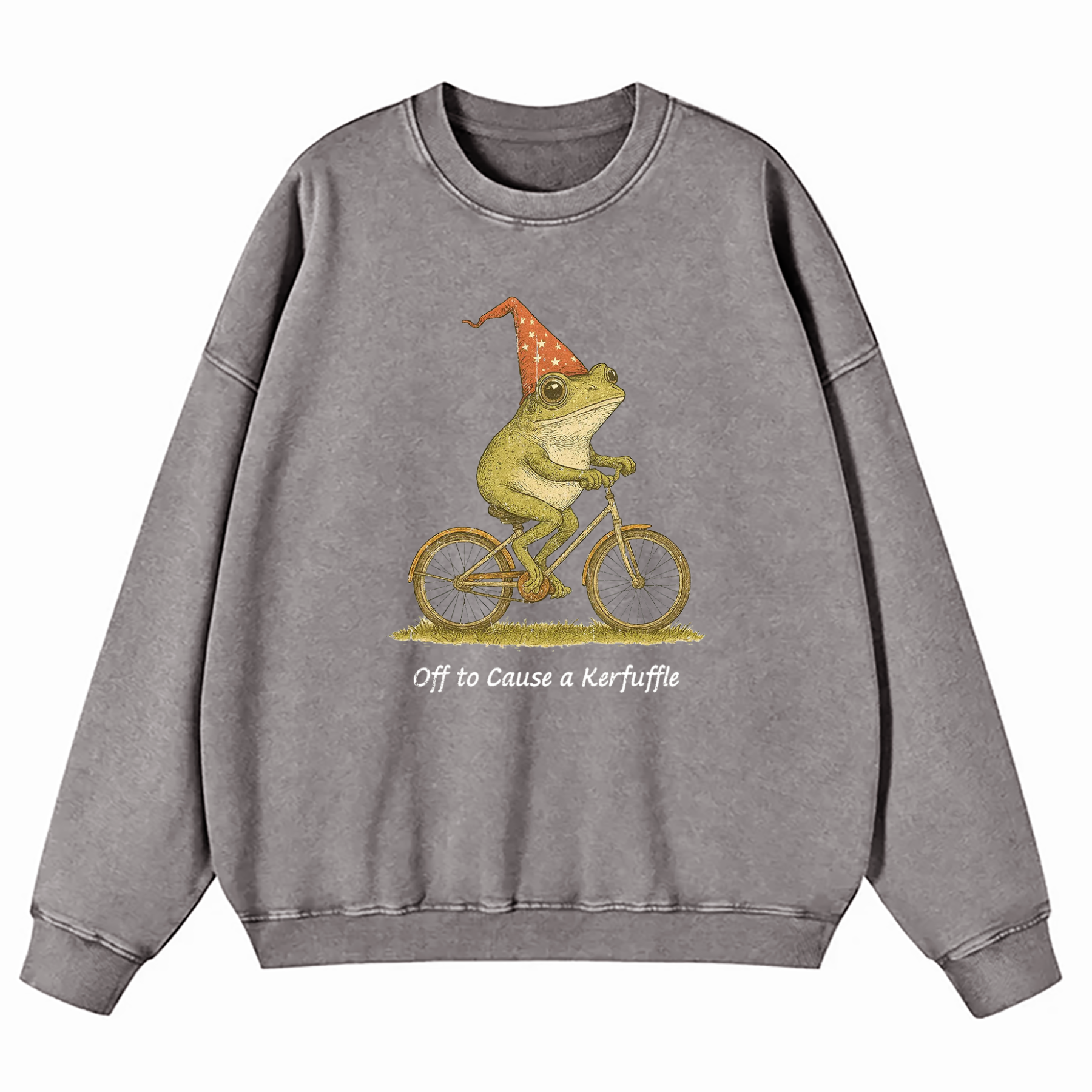 Off To Cause A Kerfuffle Washed Sweatshirt