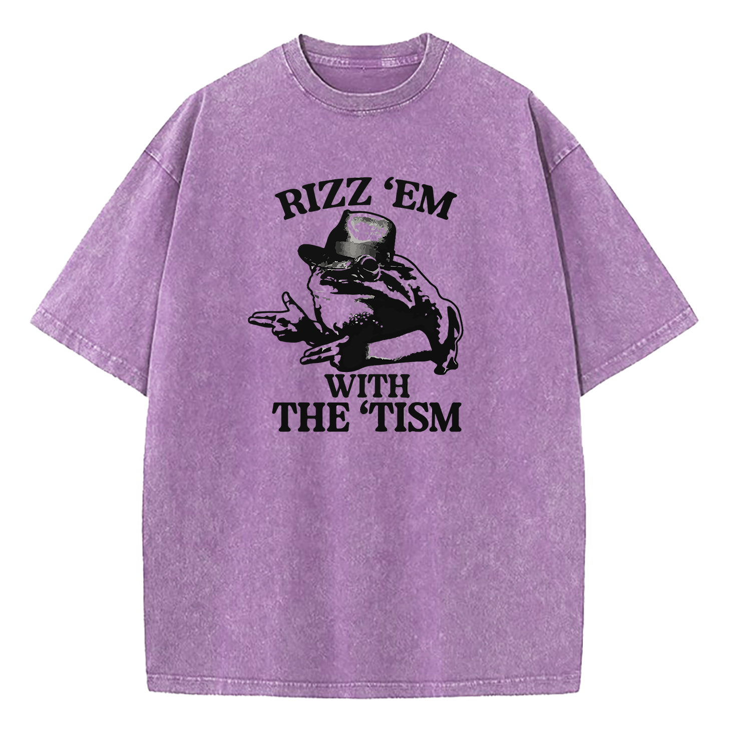 Rizz 'Em With the 'Tism Washed T-Shirt