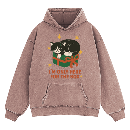 I'm Only Here For The Box Washed Hoodie
