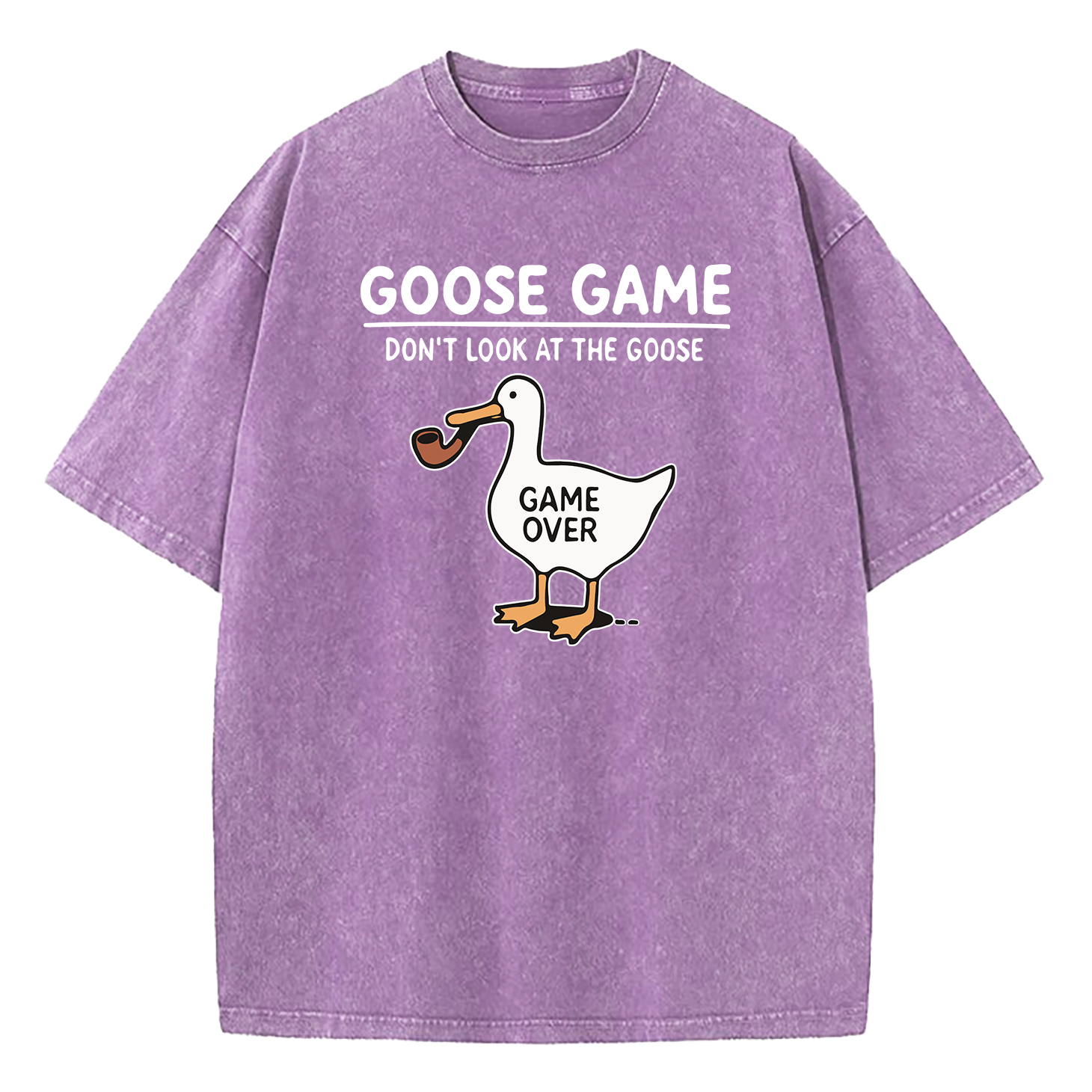 Goose Game Don’t Look at the Goose Washed T-Shirt