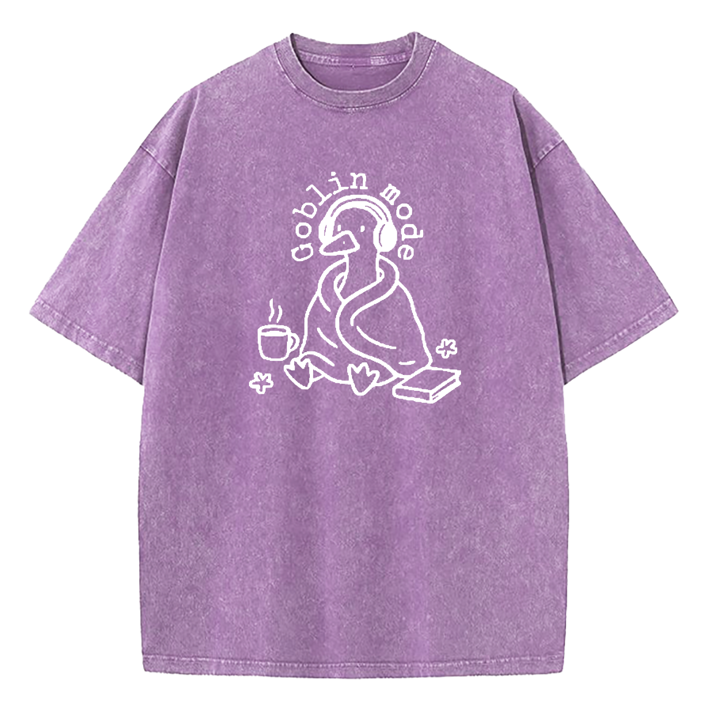 Cozy Goblin Mode Duck Washed T-Shirt