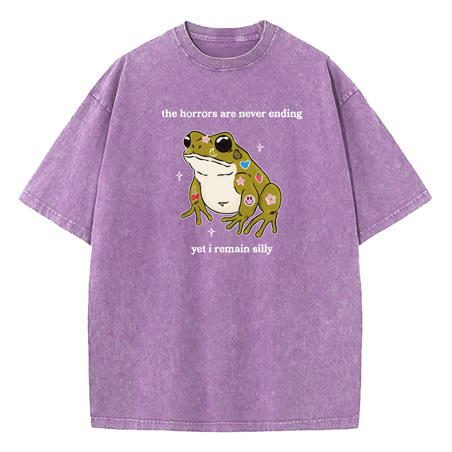 The Horrors Are Never Ending Yet I Remain Silly Washed T-Shirt