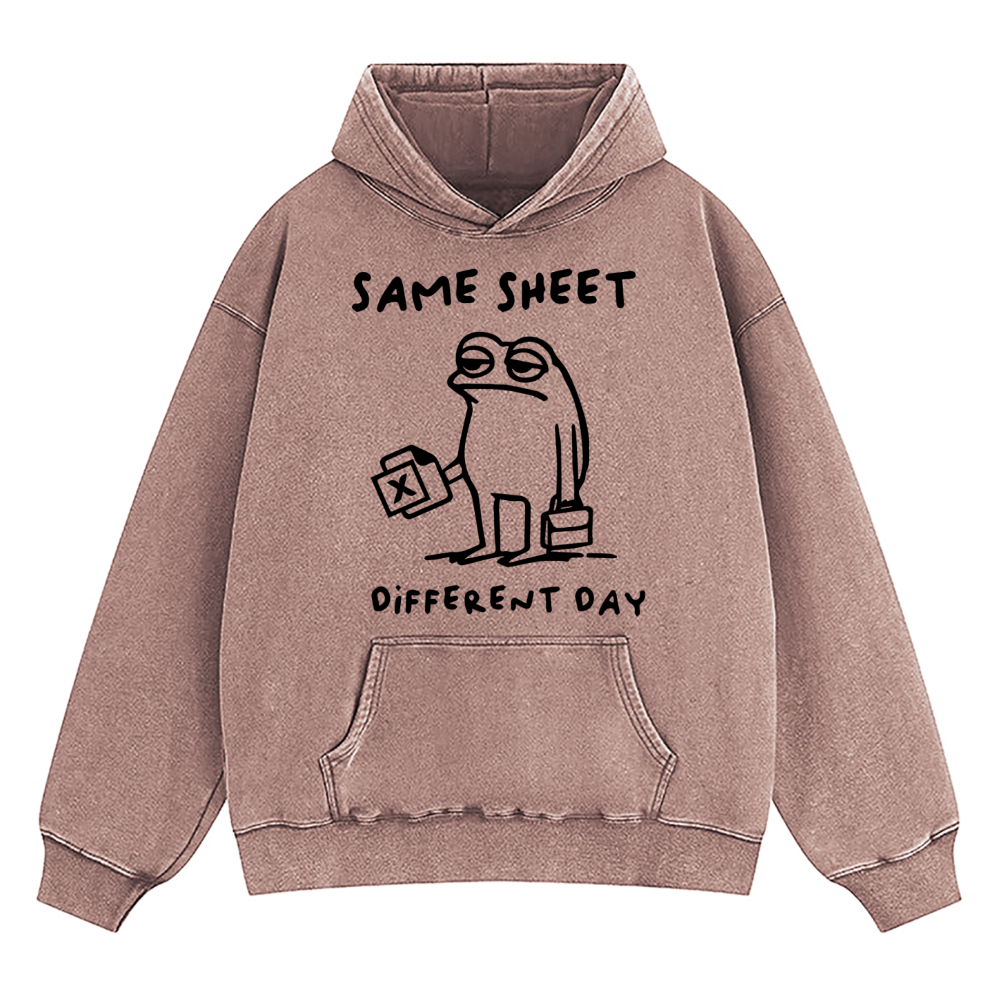 Same Sheet Different Day Washed Hoodie