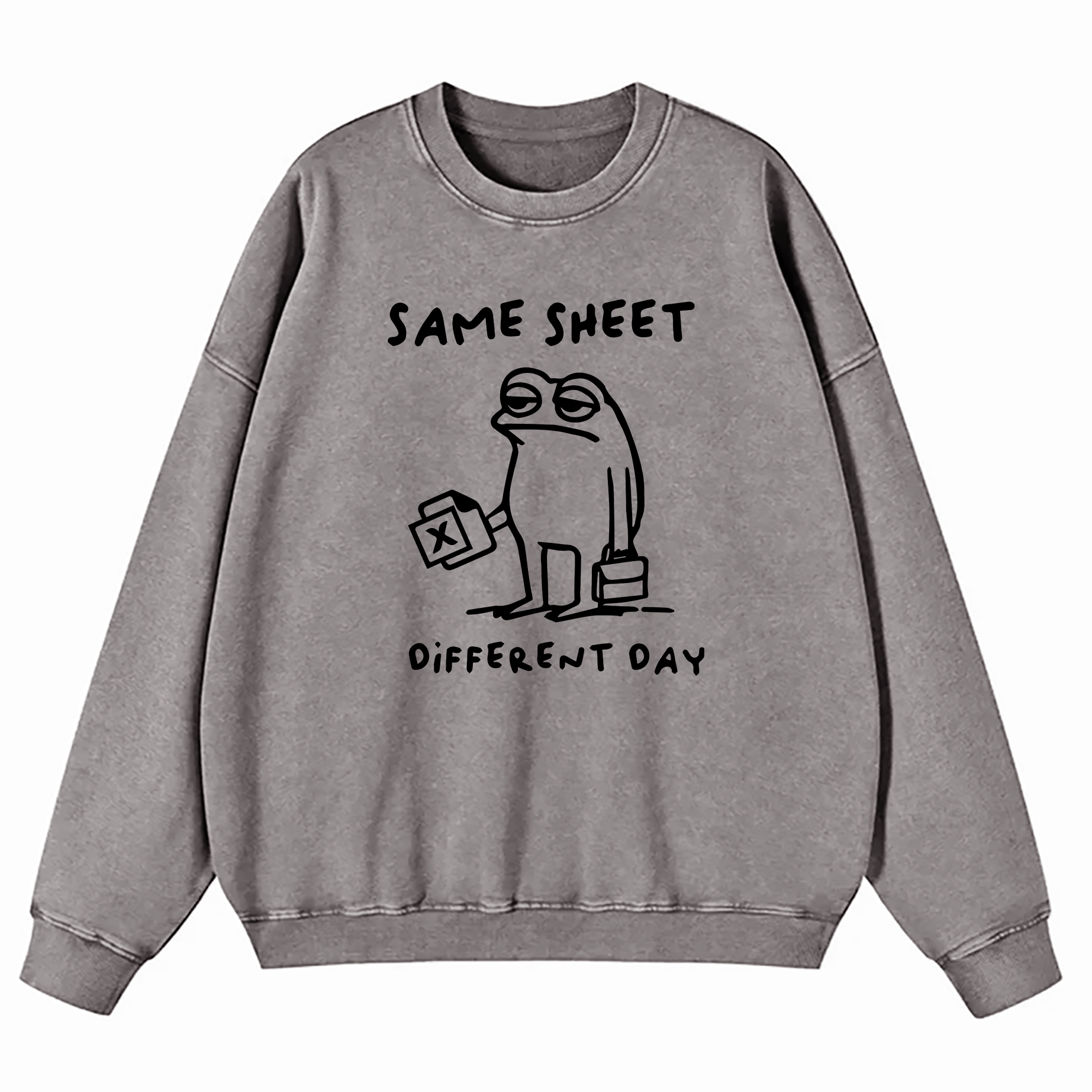 Same Sheet Different Day Washed Sweatshirt