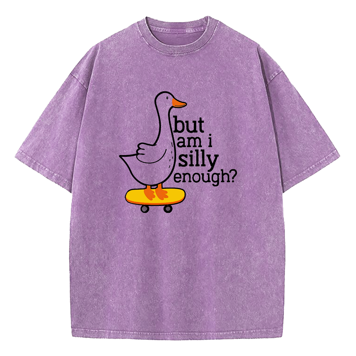 Insecure Goose But Am I Silly Enough Washed T-Shirt