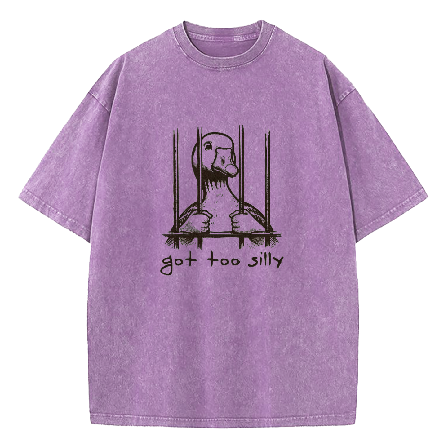 Silly Goose Got Too Silly Washed T-Shirt