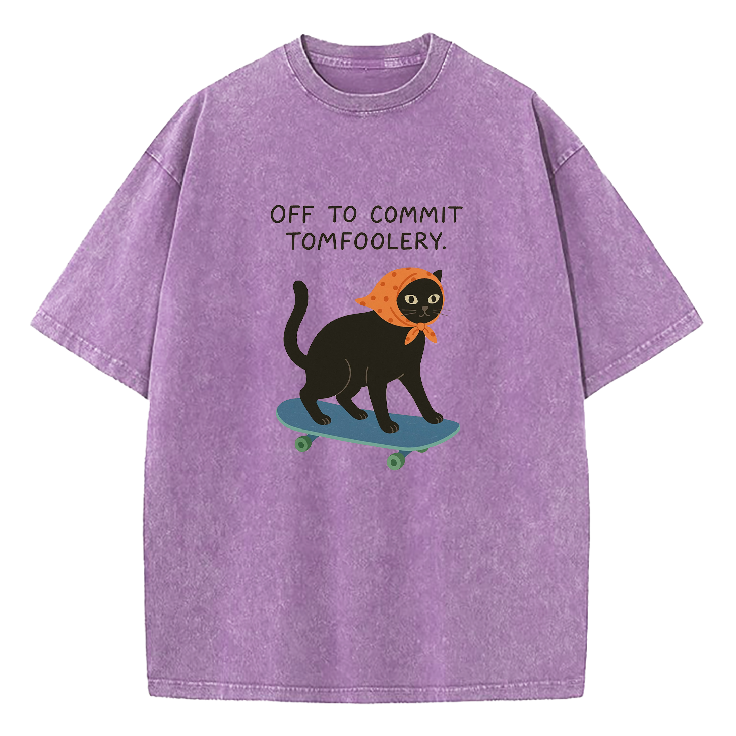 Off To Commit Tomfoolery Washed T-Shirt