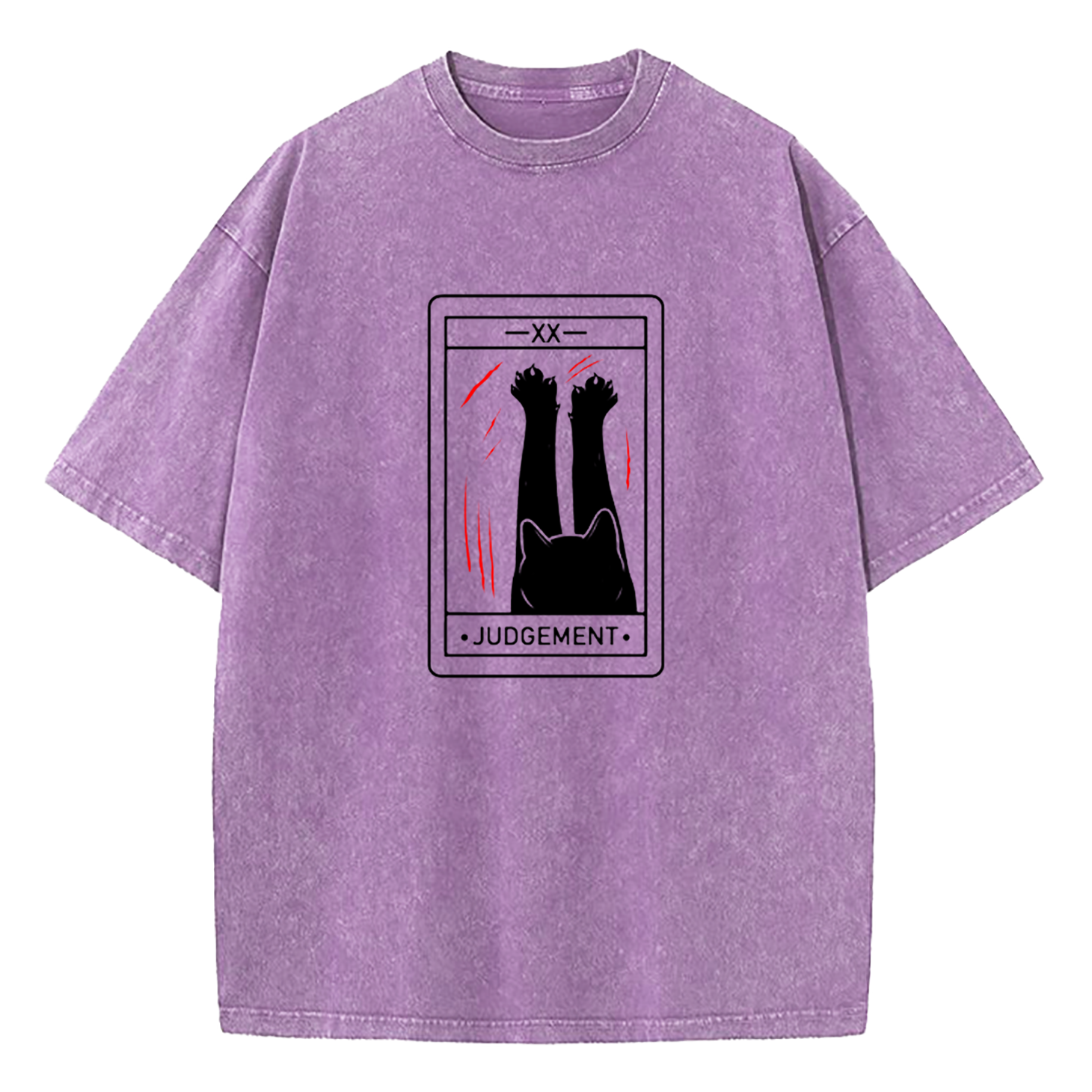 Judgement Cat Tarot Washed T-Shirt