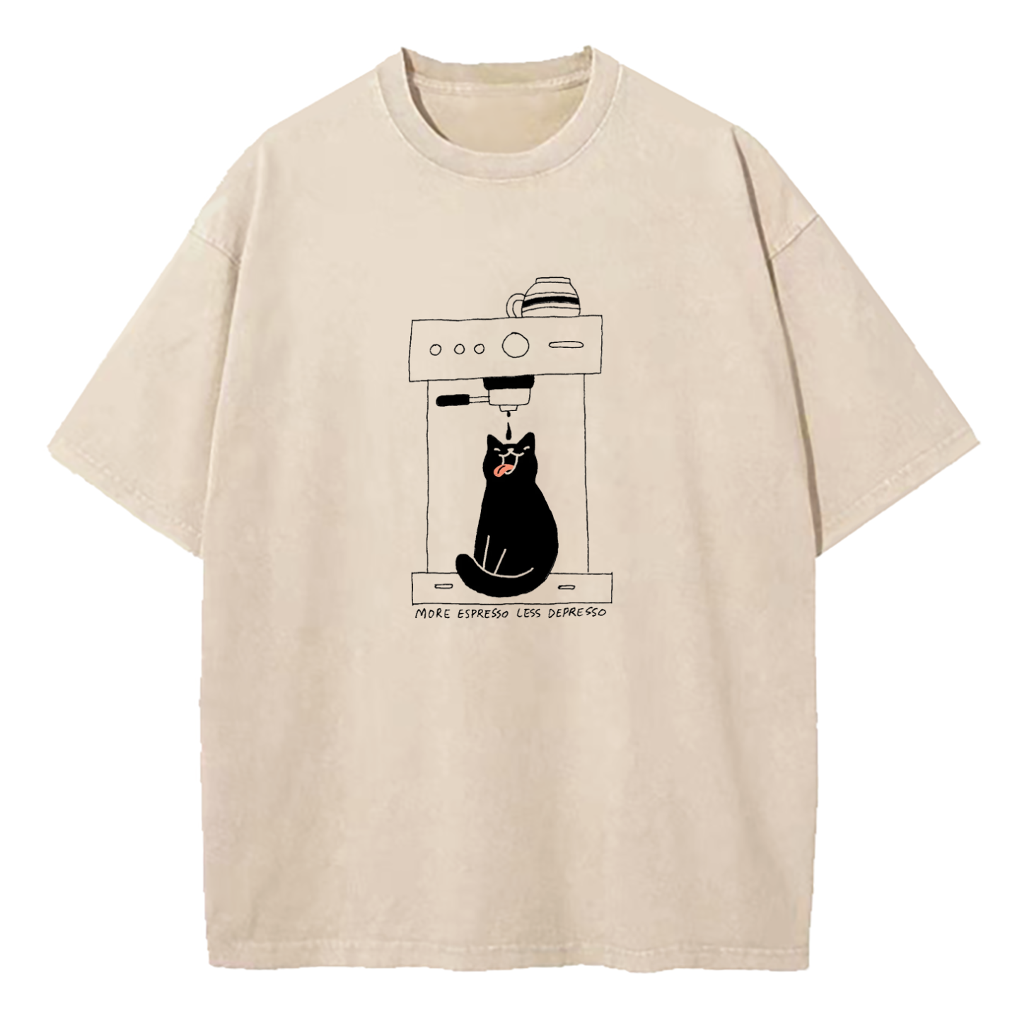 More Espresso Less Depresso Washed T-Shirt