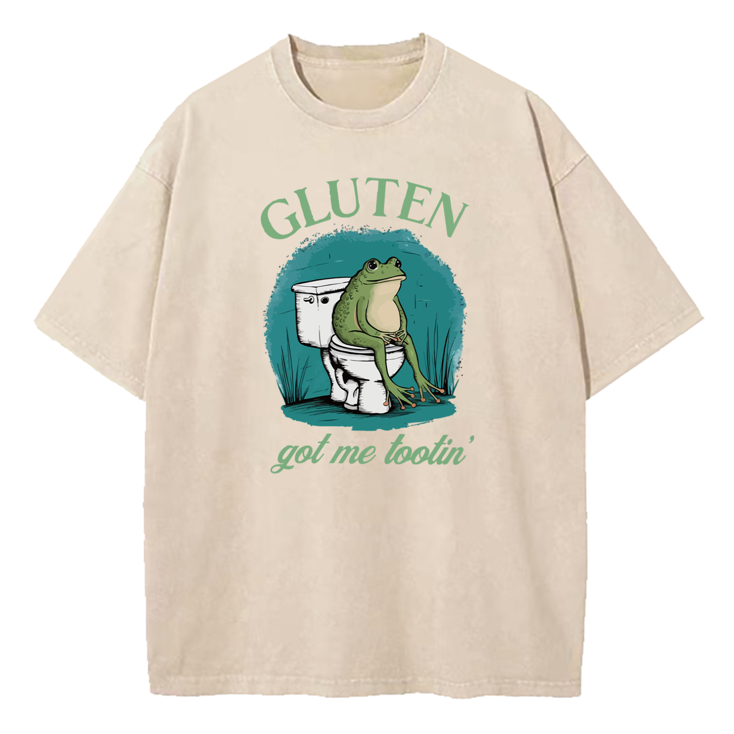 Gluten Got Me Tootin' Washed T-Shirt