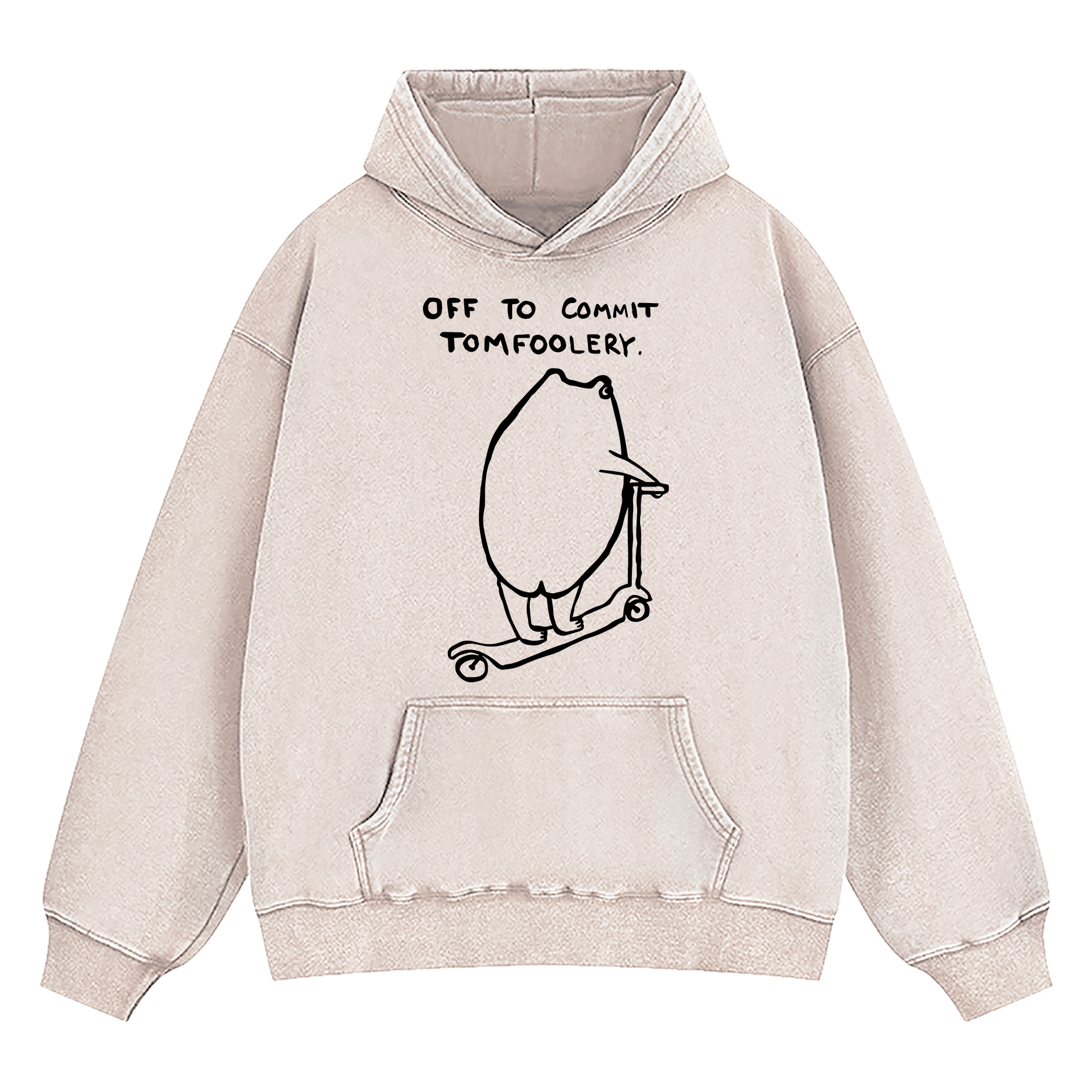 Off To Commit Tomfoolery Washed Hoodie