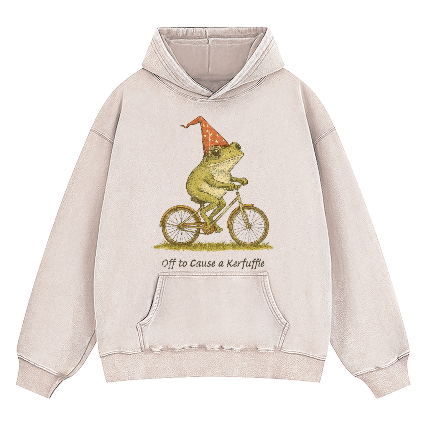 Off To Cause A Kerfuffle Washed Hoodie