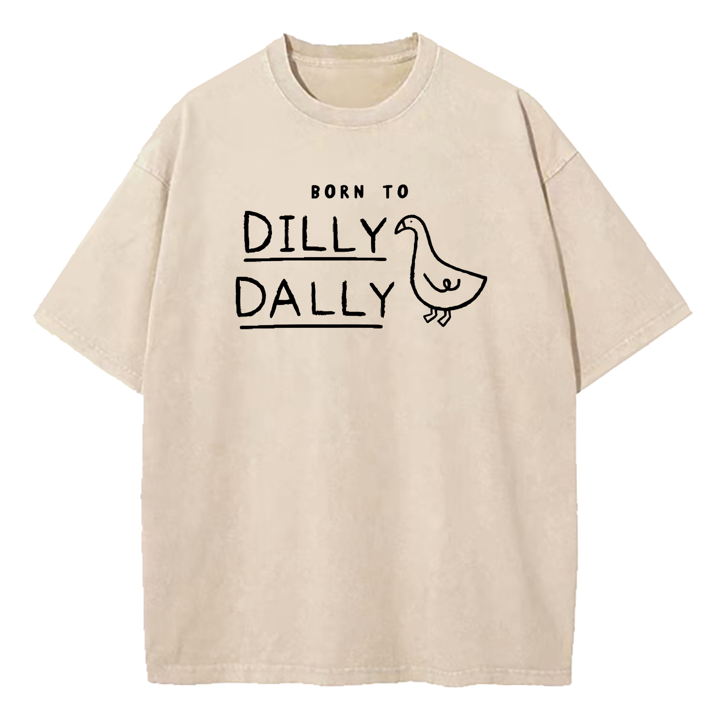 Born To Dilly Dally Forced To Pick Up The Pace Washed T-Shirt