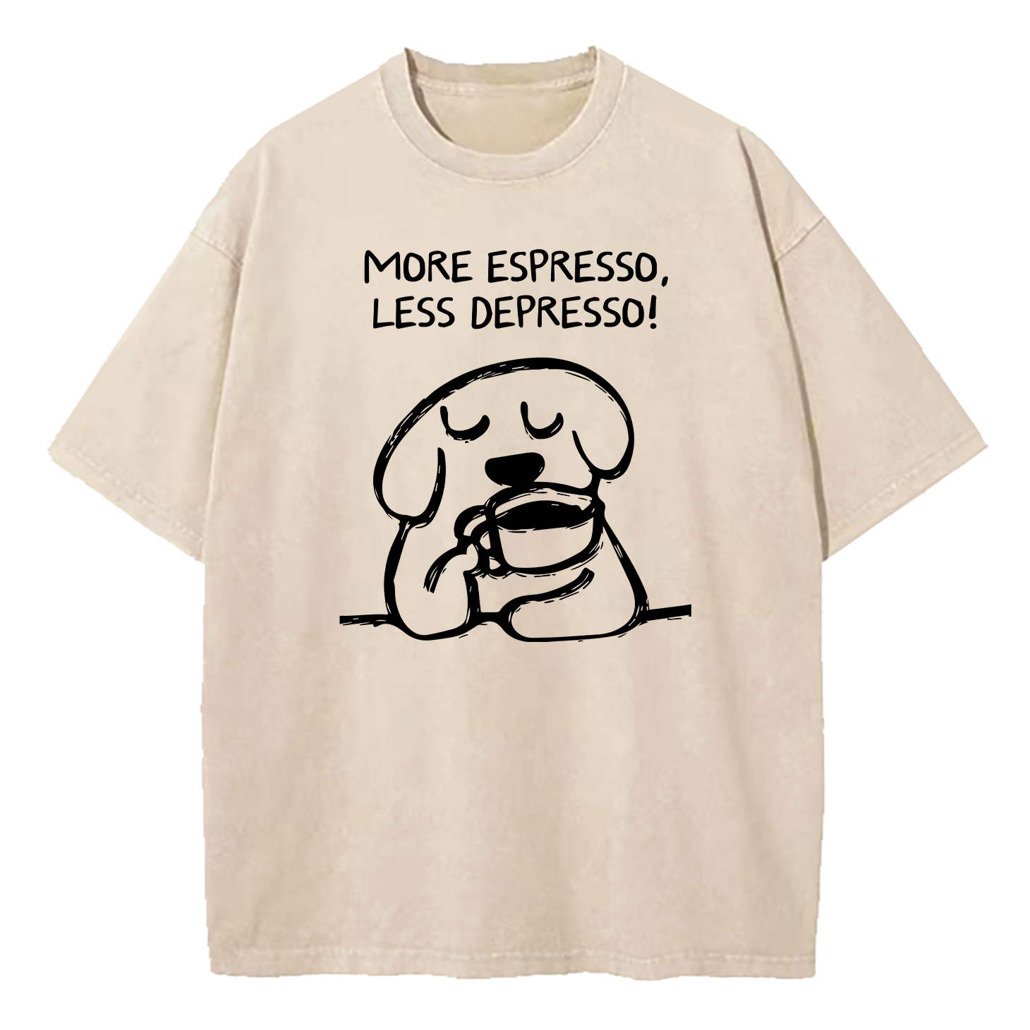 More Espresso Less Depresso Washed T-Shirt