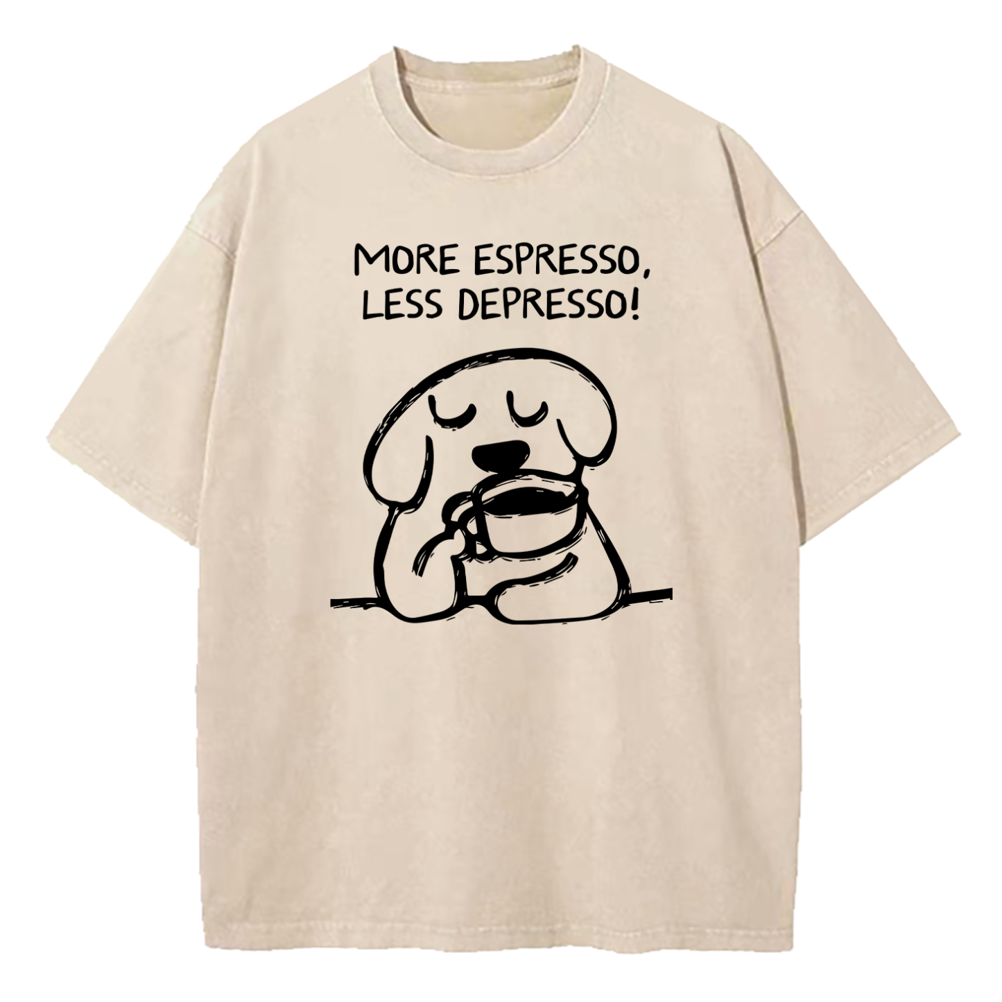 More Espresso Less Depresso Washed T-Shirt