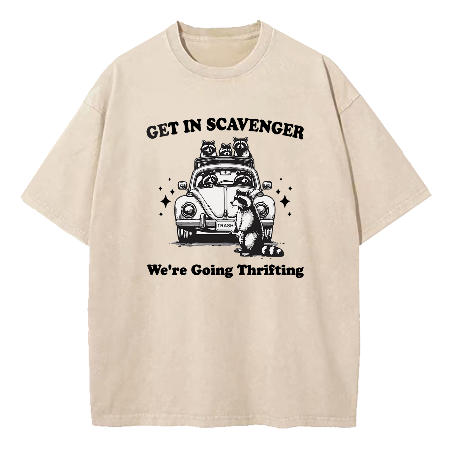 Get In Scavenger We're Going Thrifting Washed T-Shirt
