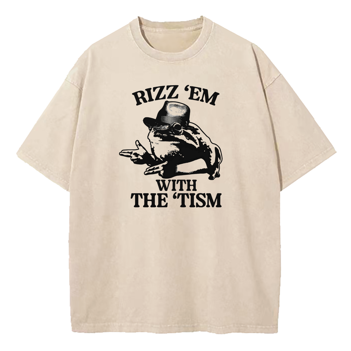 Rizz 'Em With the 'Tism Washed T-Shirt