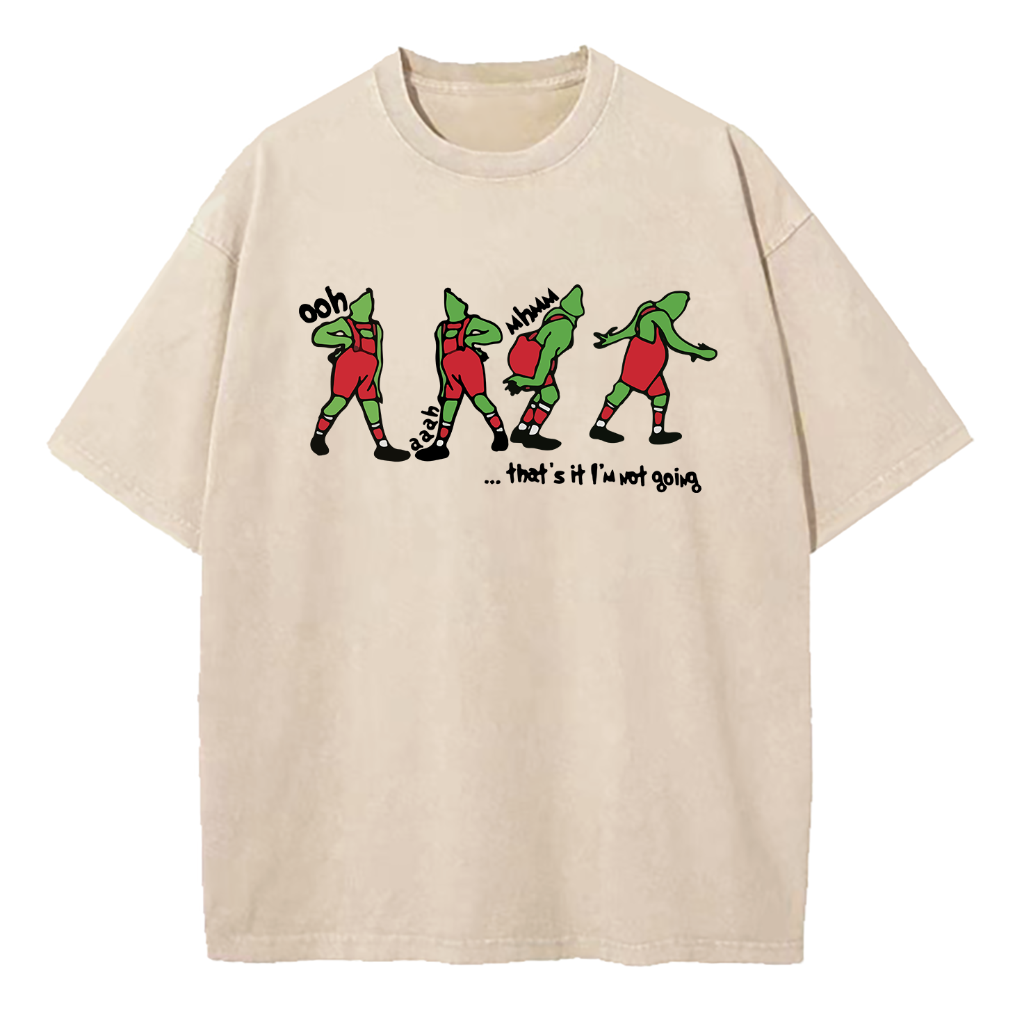 Grinch That's It I'm Not Going Washed T-Shirt