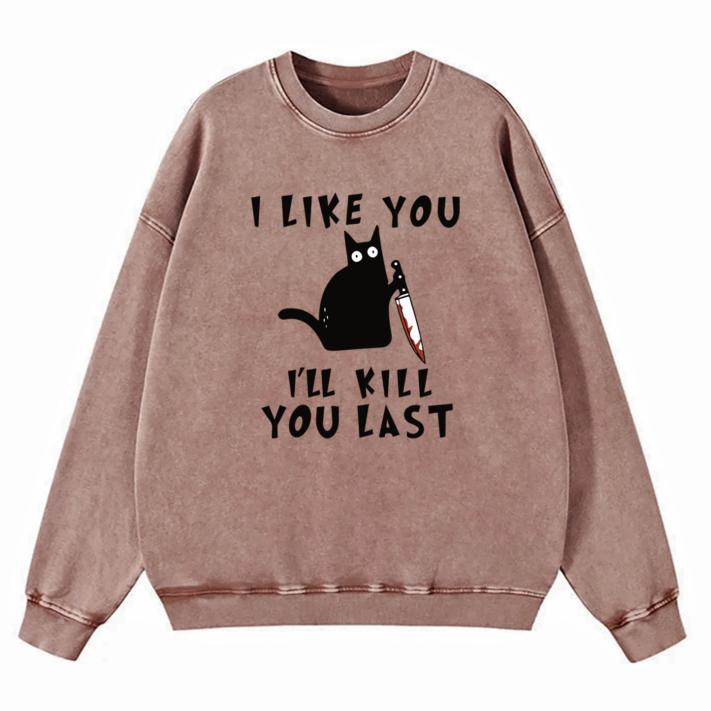 I Like You I'll Kill You Last Washed Sweatshirt