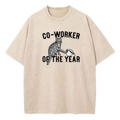 Co-Worker Of The Year Washed T-Shirt