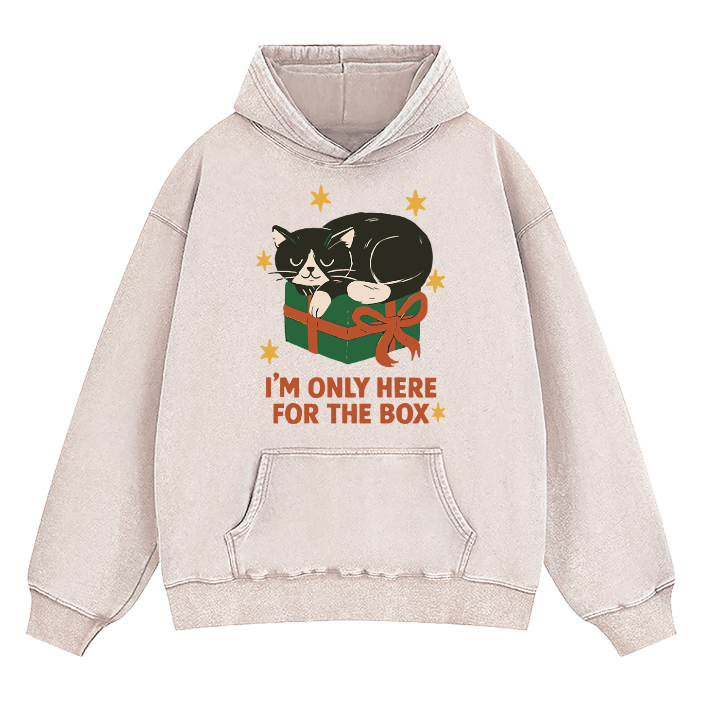 I'm Only Here For The Box Washed Hoodie
