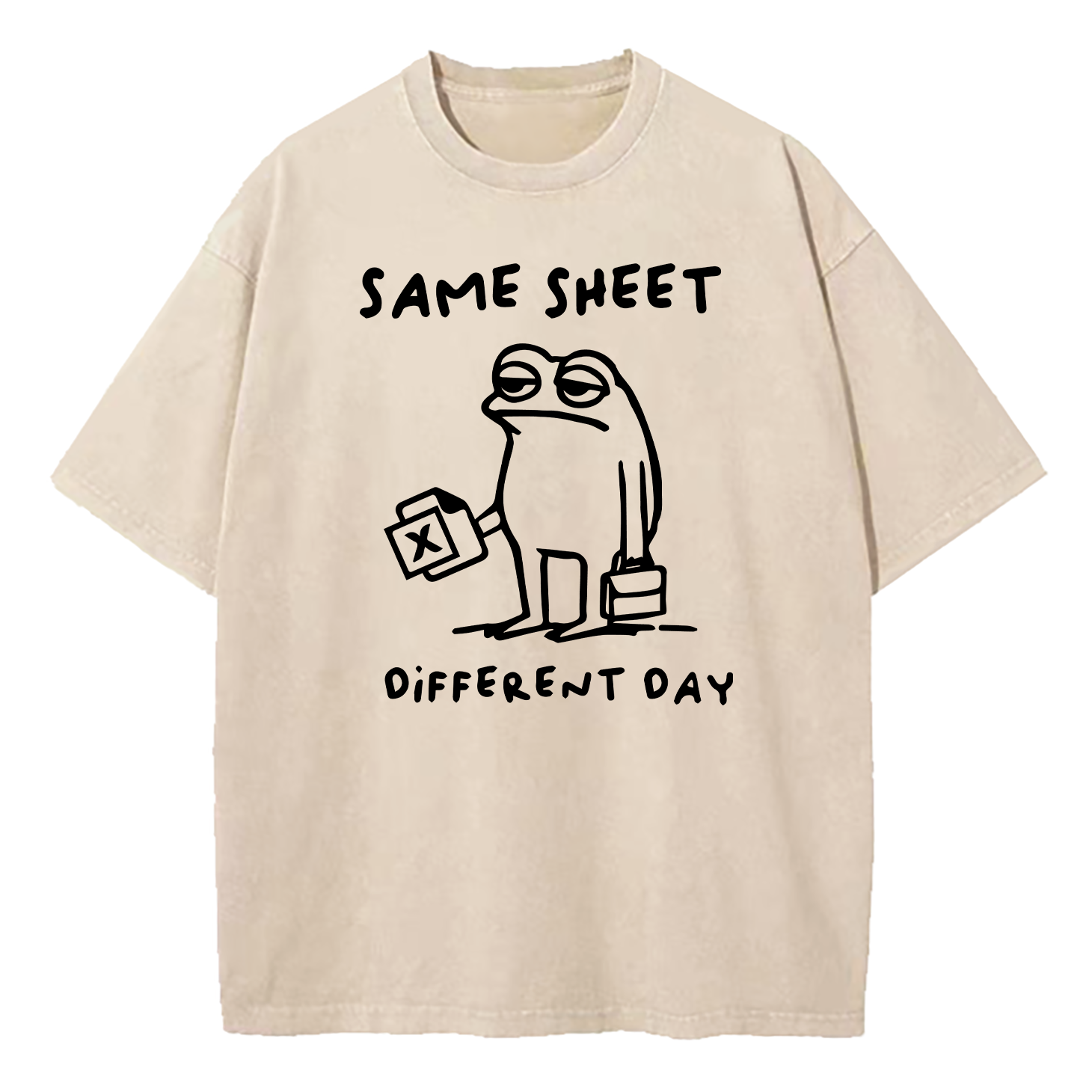Same Sheet Different Day Washed T-Shirt