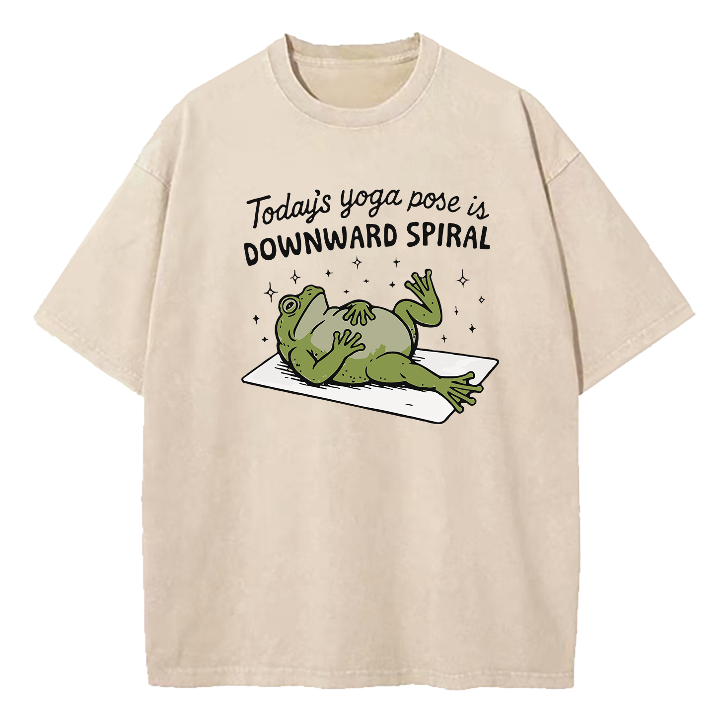 Today’s Yoga Pose Is Downward Spiral Washed T-Shirt