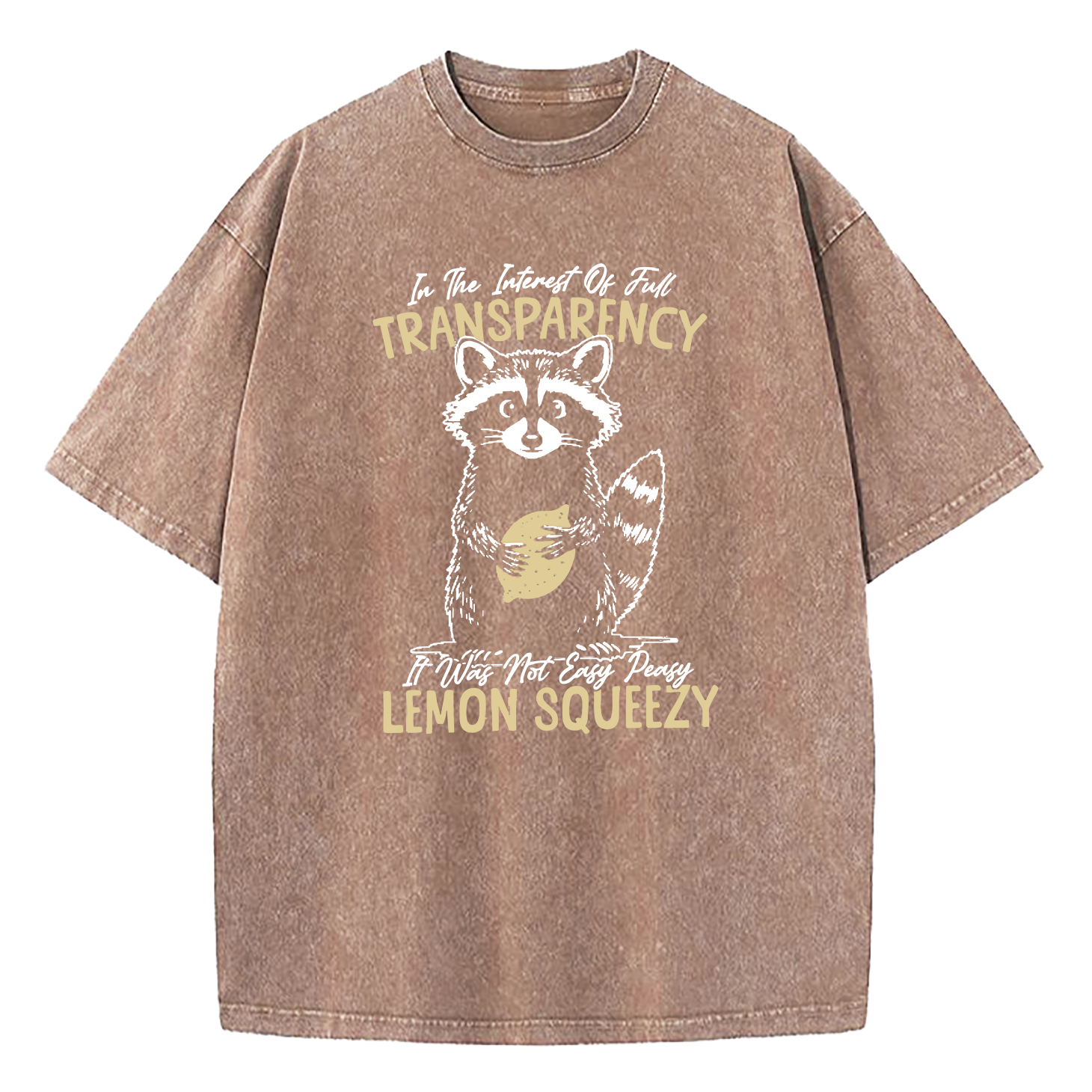 In The Interest of Full Transparency It was Not Easy Peasy Lemon Squeezy Washed T-Shirt