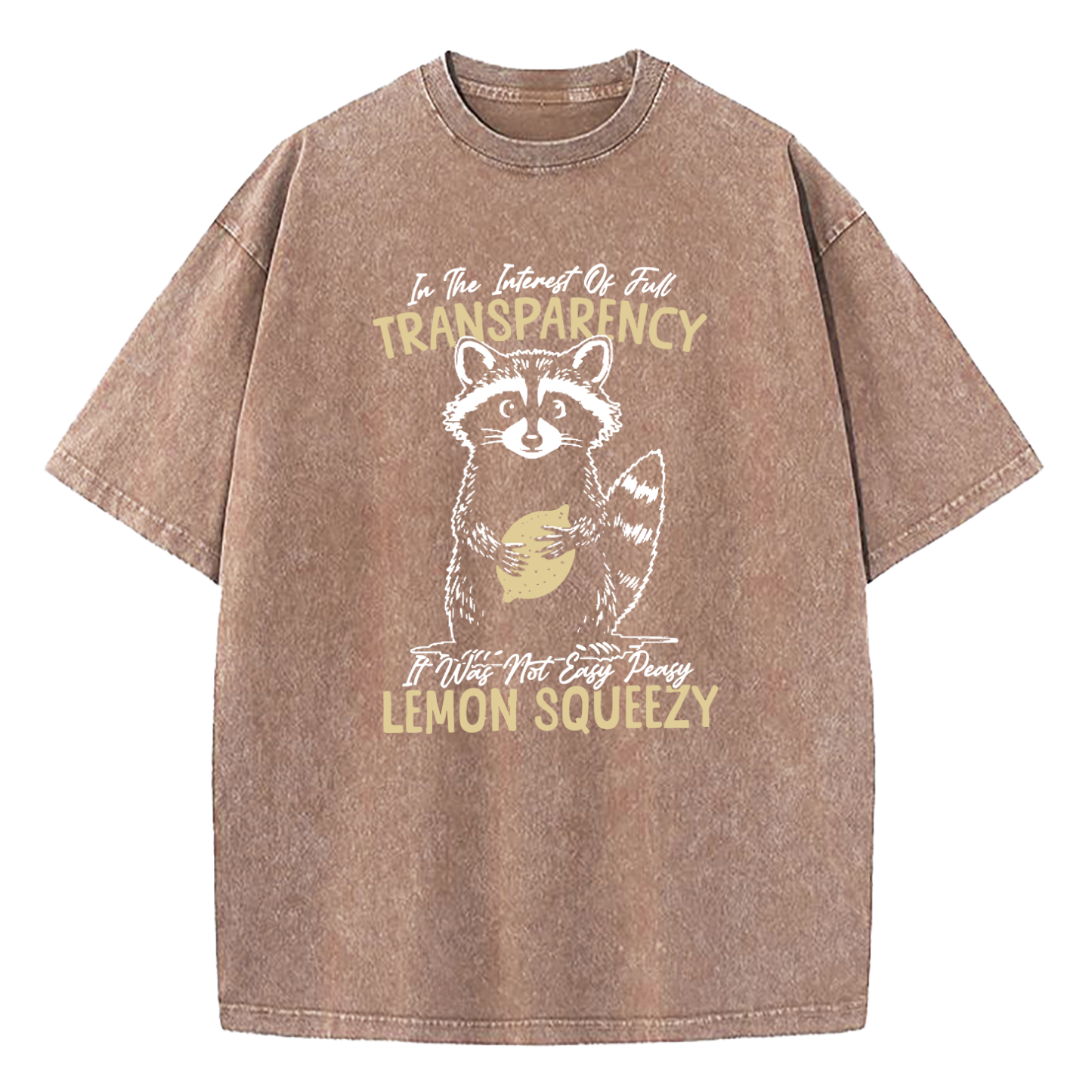 In The Interest of Full Transparency It was Not Easy Peasy Lemon Squeezy Washed T-Shirt