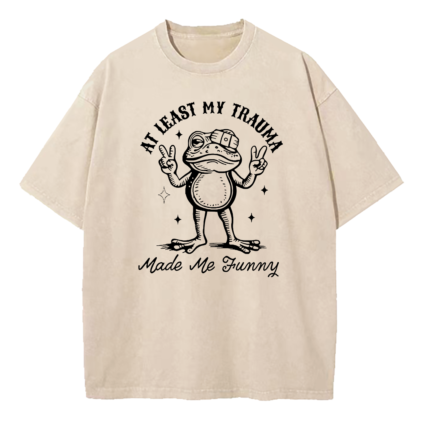 At Least My Trauma Made Me Funny Washed T-Shirt