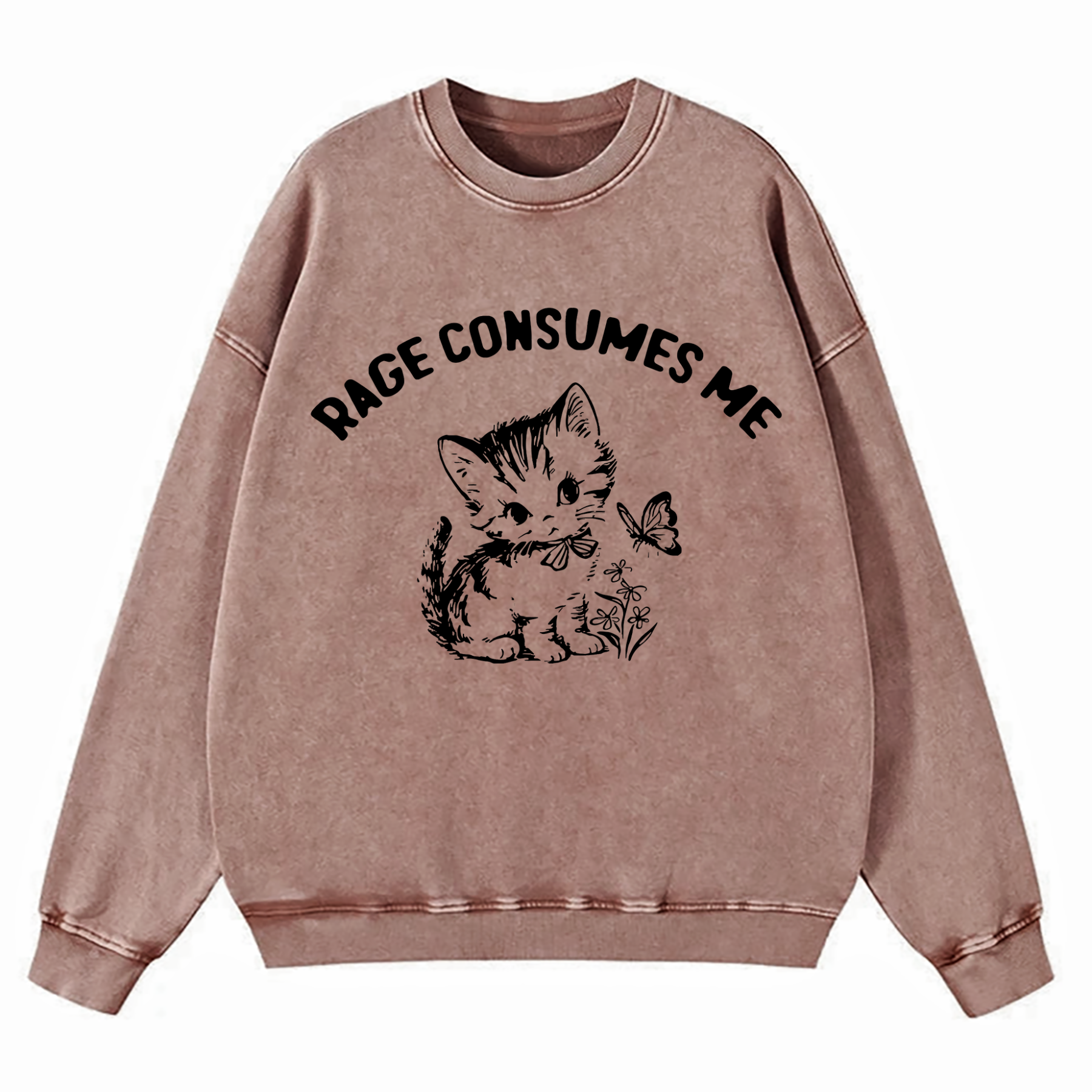 Rage Consumes Me Washed Sweatshirt