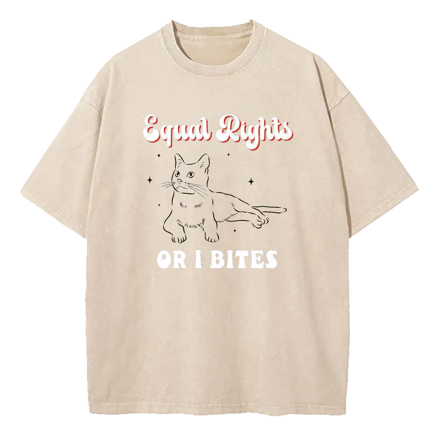 Equal Rights Or I Bites Washed T-Shirt