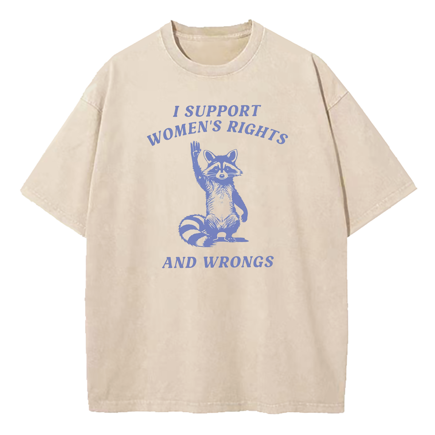 I Support Women's Rights And Wrongs Washed T-Shirt