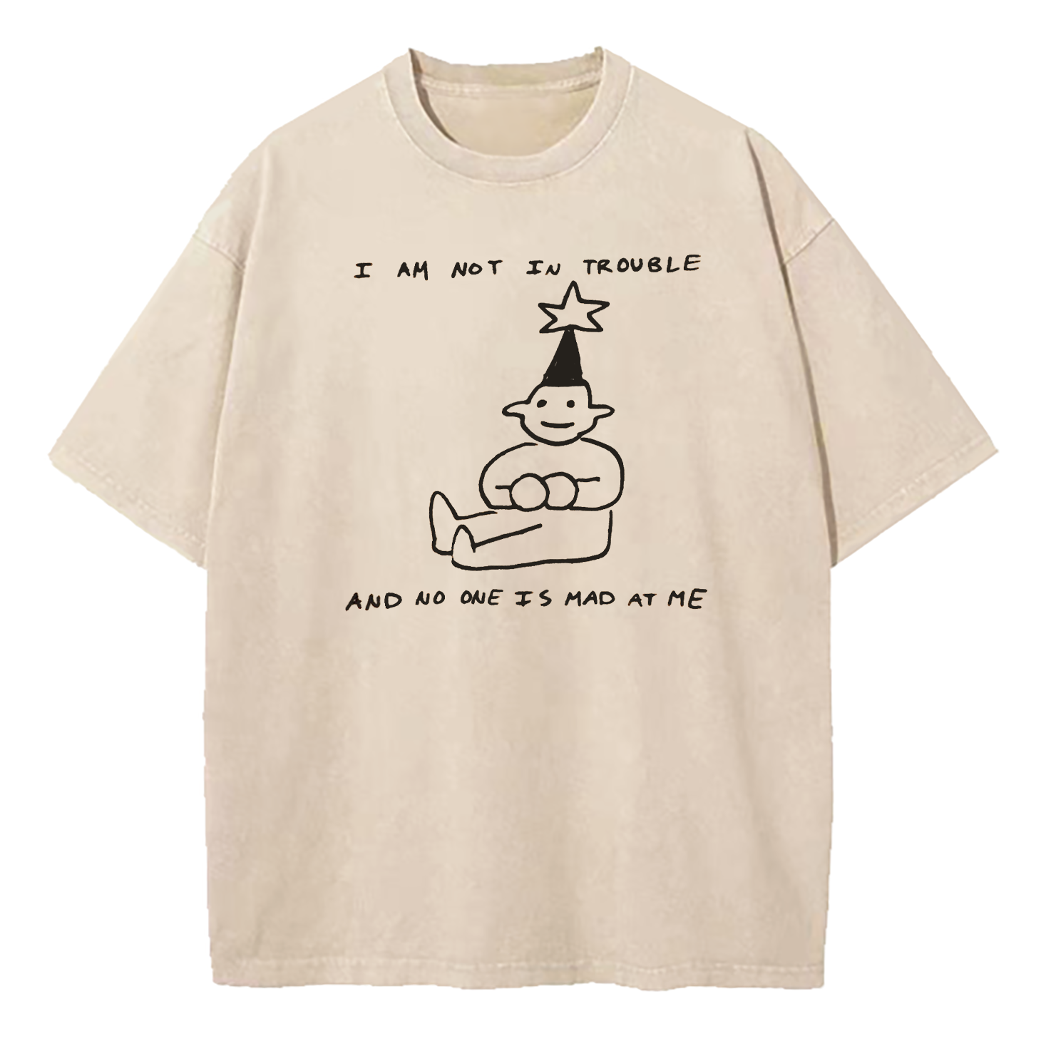 I Am Not In Trouble Washed T-Shirt