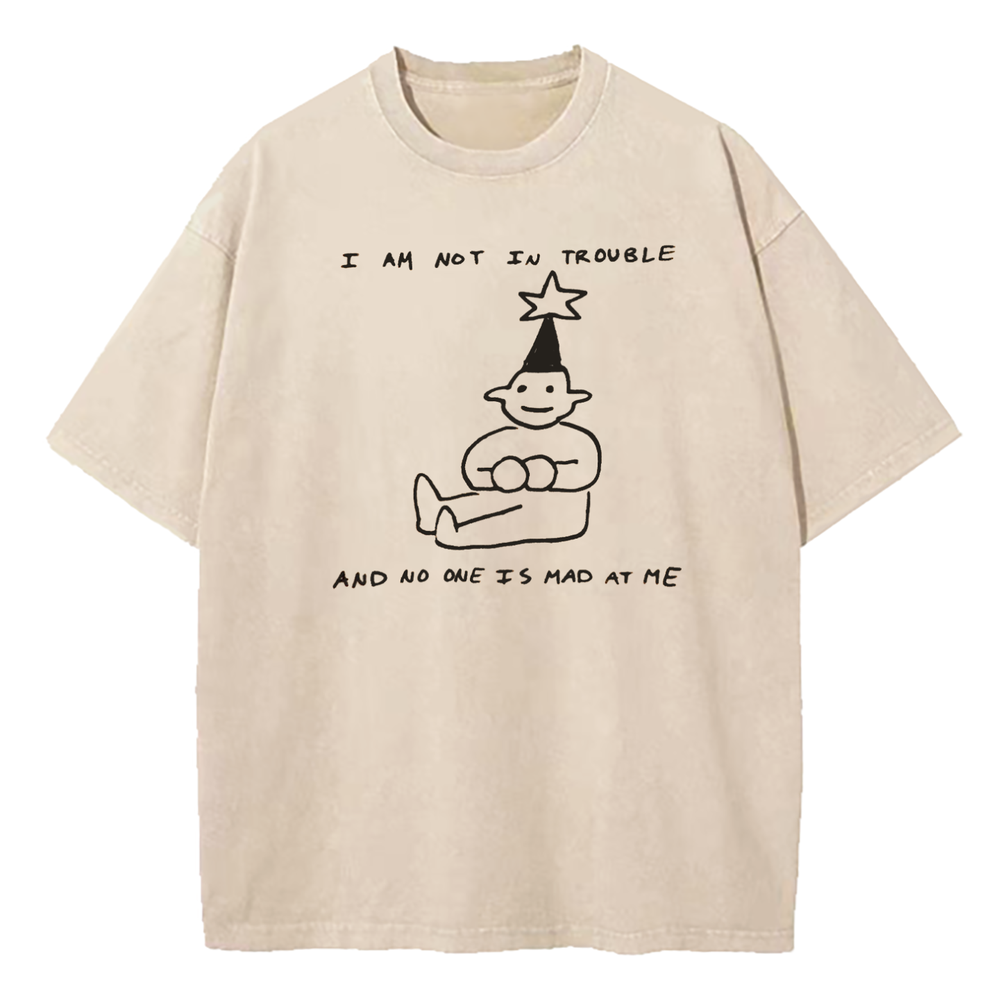I Am Not In Trouble Washed T-Shirt
