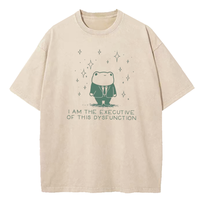I Am The Executive Of This Dysfunction Washed T-Shirt