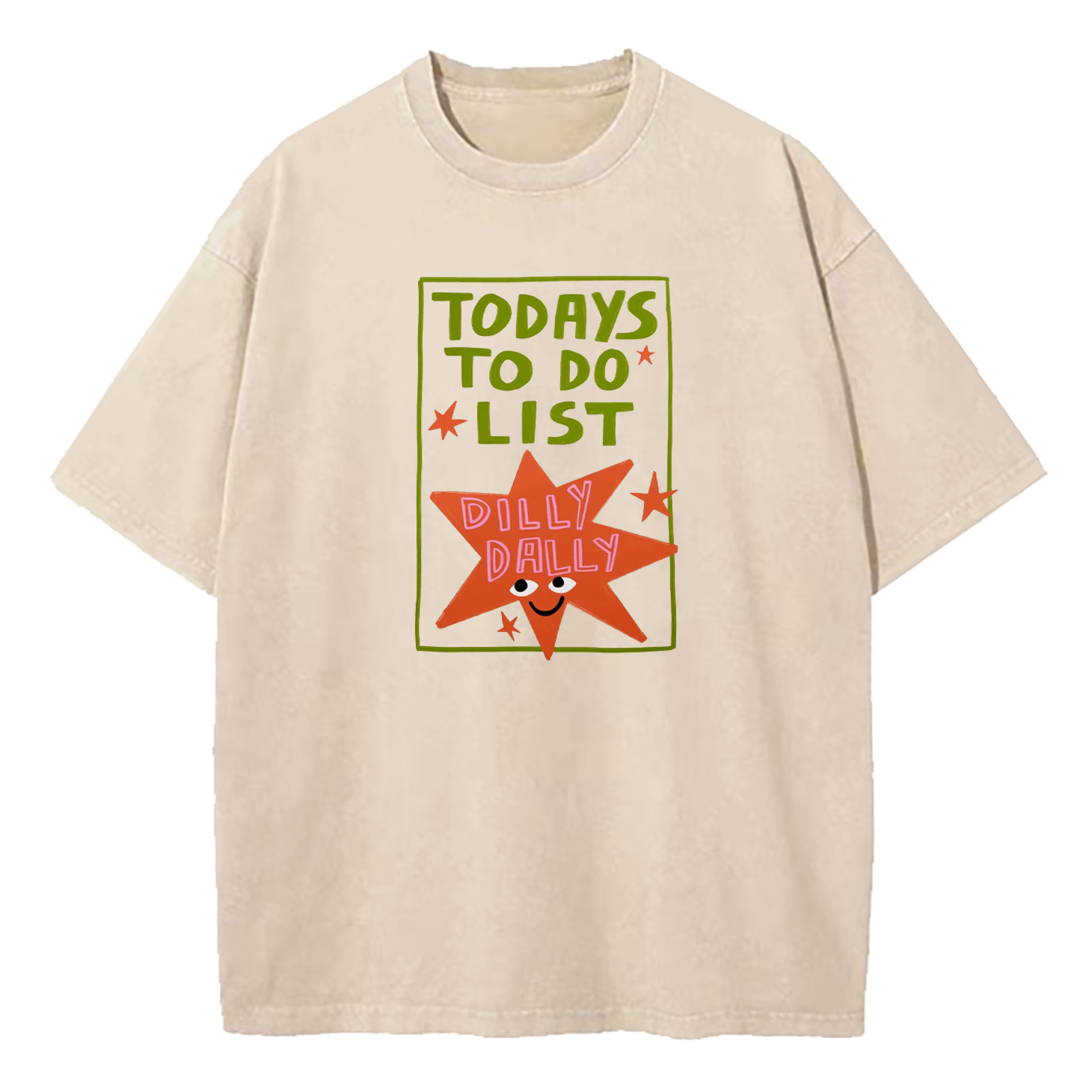 Today's To-Do List Dilly Dally Washed T-Shirt