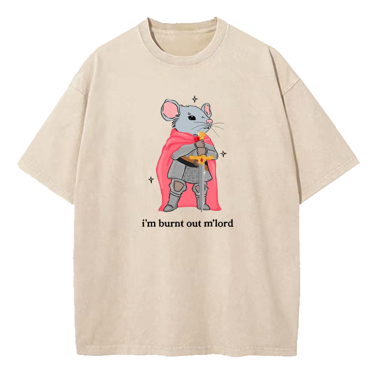 I'm Burnt Out M'lord Washed T-Shirt