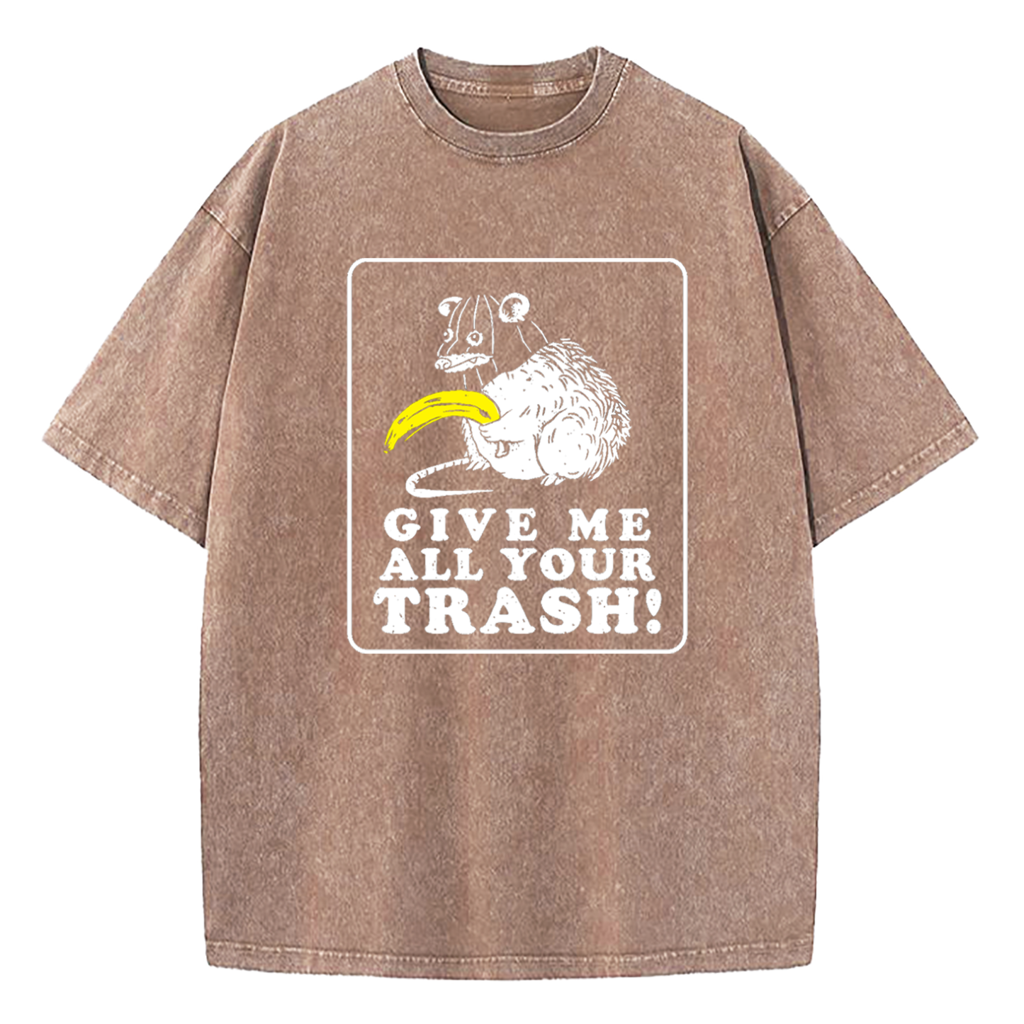 Give Me All Your Trash Opossum Washed T-Shirt