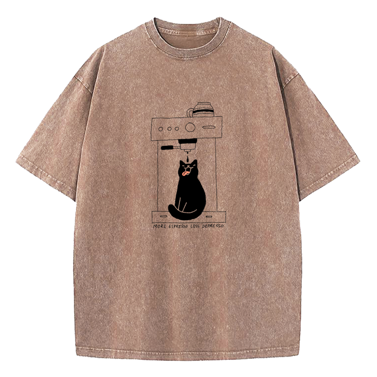 More Espresso Less Depresso Washed T-Shirt