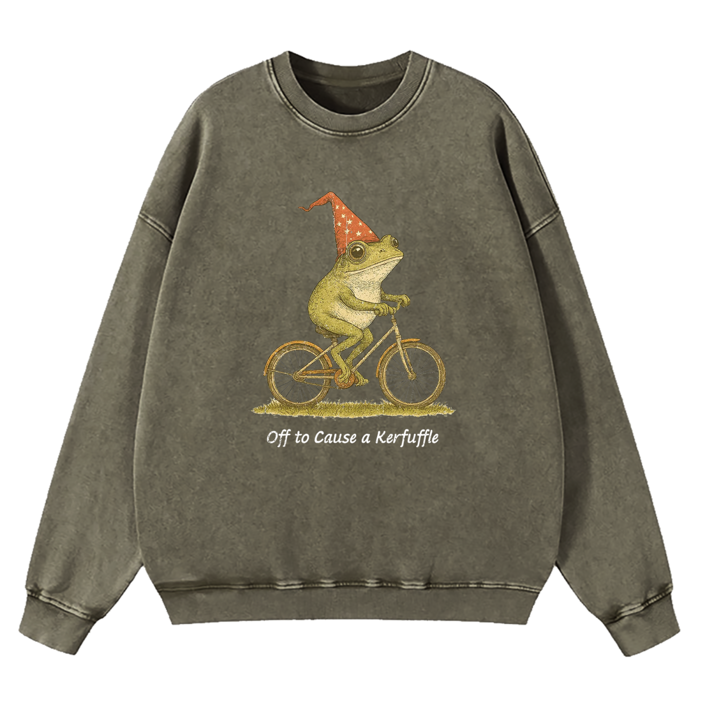 Off To Cause A Kerfuffle Washed Sweatshirt