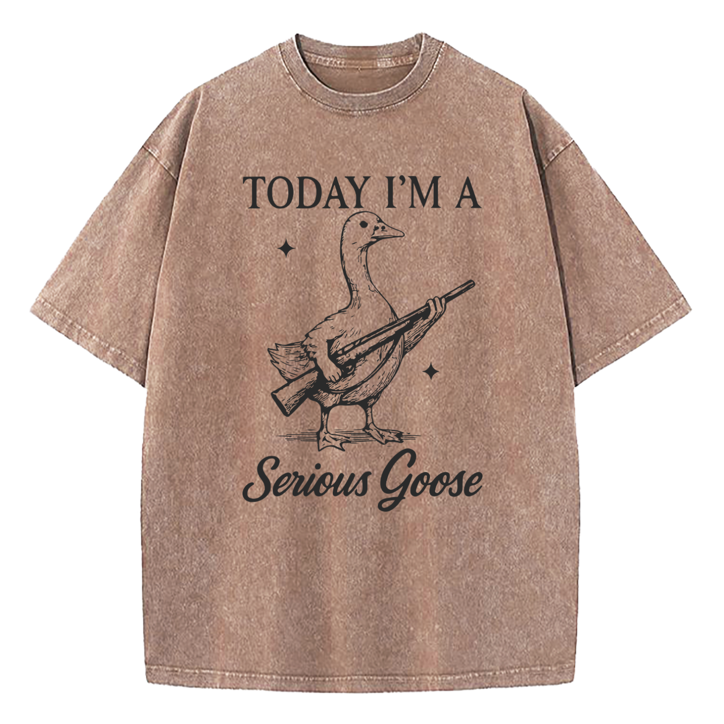 Today I'm A Serious Goose Washed T-Shirt